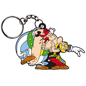 Porte-cle souple Asterix Obelix rigolade