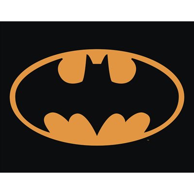 Batman logo metal sign