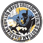 Enseigne metal Batman Caped crusader