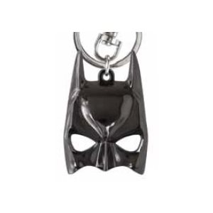 Batman mask metal keyring