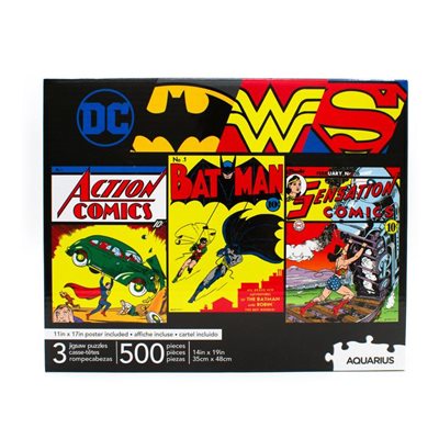 DC Comics 3 x 500pc Puzzles