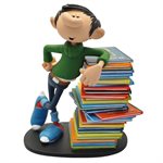 26cm Gaston with albums statuette