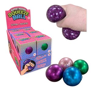 Glitter squeeze ball / 24