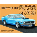 Enseigne metal Ford Mustang BOSS