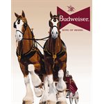 Enseigne metal Bud Clydesdale Team