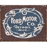 Enseigne metal logo Ford historique