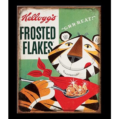 Retro Frosted Flakes metal sign