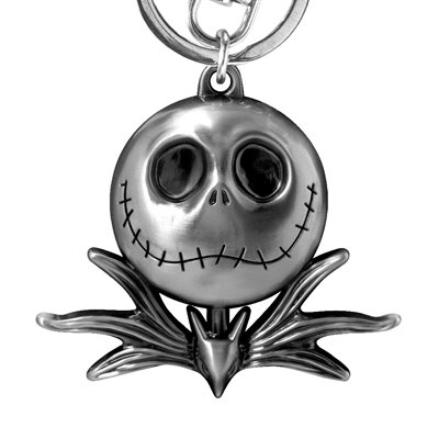 Jack with Bat and bowtie pewter keychain