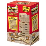 Drunken tower game incl. 4 shot glasses