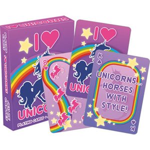 I Heart Unicorns Playing Cards