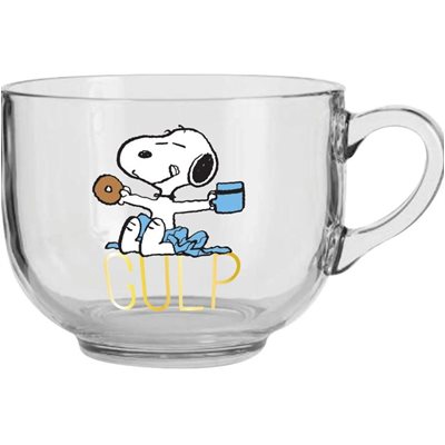 Snoopy Gulp clear mug