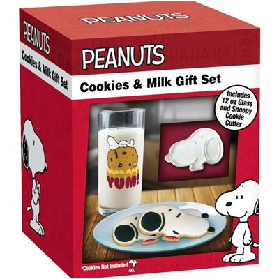 Snoopy Cookies and milk gift set