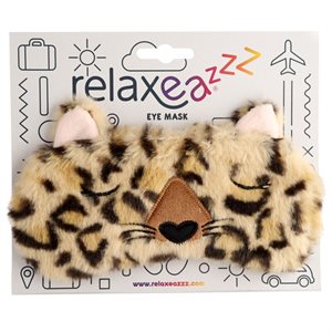 MASQUE YEUX EN PELUCHE LEOPARD