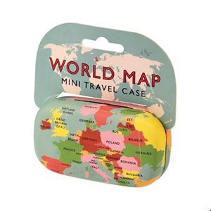 Mini boite de voyage carte du monde
