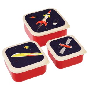 space age snack boxes (set of 3)