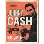 Johnny Cash 12x16  Metal Sign