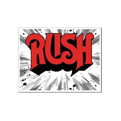 Enseigne metal Rush12x16