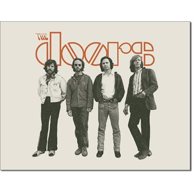 Enseigne metal The Doors-band 12x16