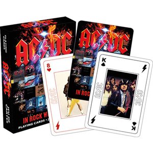 ACDC IN ROCK WE TRUST Playing Cards