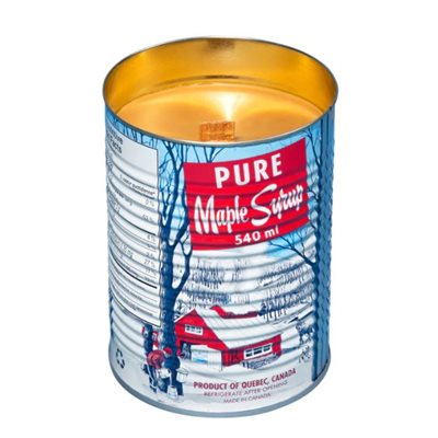 16oz Maple tin can candle w wooden wick