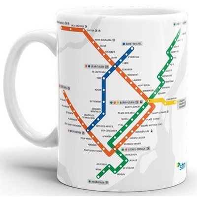 METRO map mug