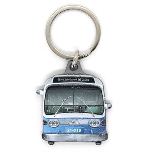 Saint-Laurent bus keychain