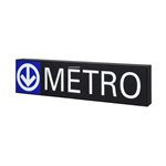 Rectangular metro logo lightbox