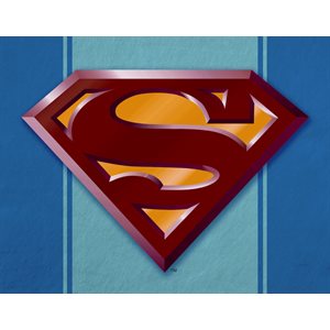 Superman logo metal sign