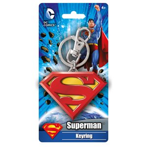 Superman colour metal keyring