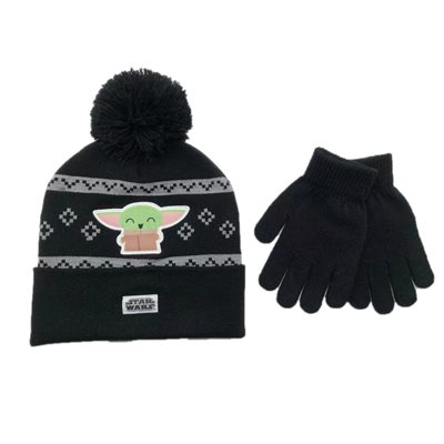 Star Wars Grogo beanie and gloves