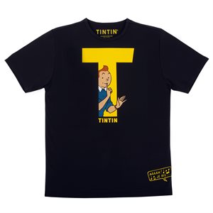 T-shirt Tintin noir 2A