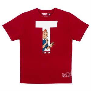 T-shirt Tintin T rouge L