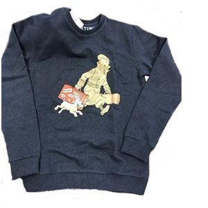 Tintin Blue sweater Homecoming M