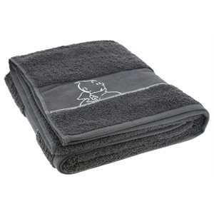 Steel grey bath towel 70x130cm