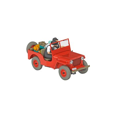 Vehicle: resin Red Jeep Willys