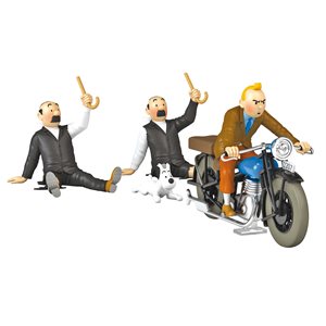 Vehicule: Moto de Tintin resine