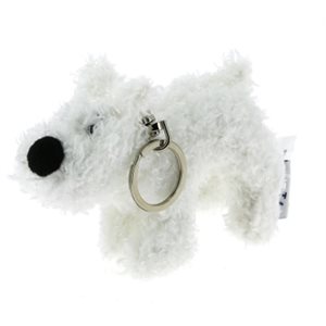 8cm Snowy plush keychain