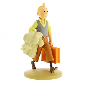 Resin Fig. Tintin on his Way 12cm