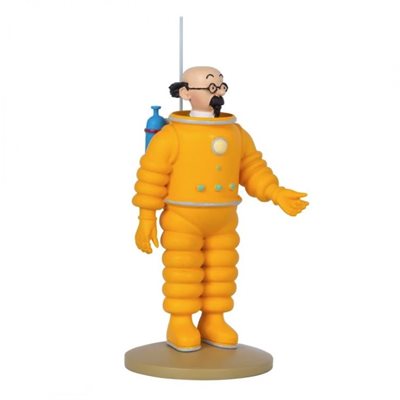 Figurine Prof. Tournesol cosmonaute 12cm