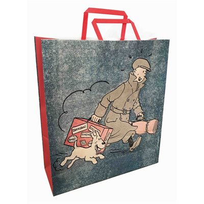 Tintin travel paper bag 32x36x11cm
