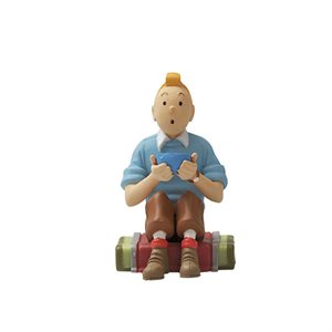 keychain Tintin sitting 3.8cm