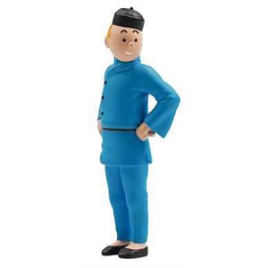 Porte-cle Tintin Lotus Bleu 6cm