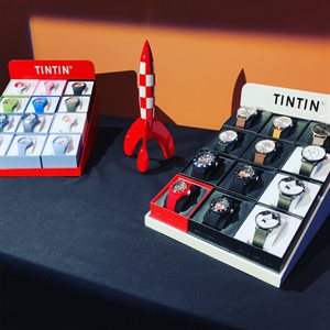 Presentoir vide 12 montres Tintin