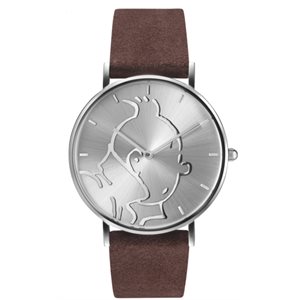 Tintin Classic Watch silver brown S