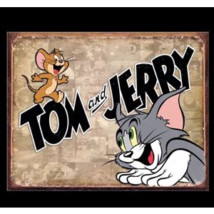 Enseigne metal Tom & Jerry