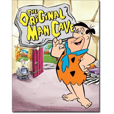 Flintstones Man cave metal sign