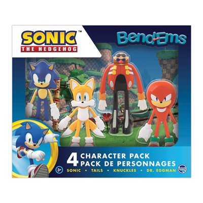 Figurine flexible Sonic pack de 4