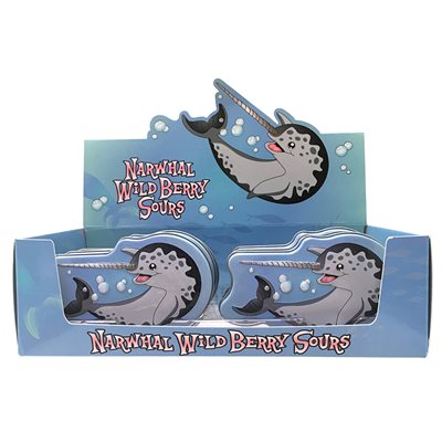Narwhal berry sours candy disp / 12