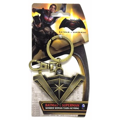 Wonder Woman logo metal keyring